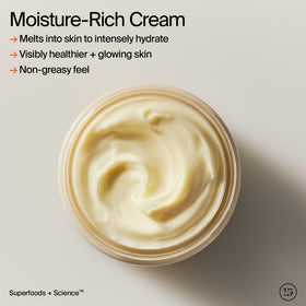 Youth To The People applying butter from jar to skin demonstrating fast absorption