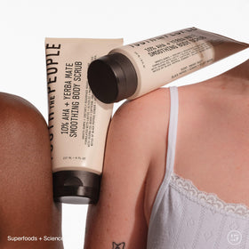 Youth To The People product staged in shower for invigorating daily routine visual