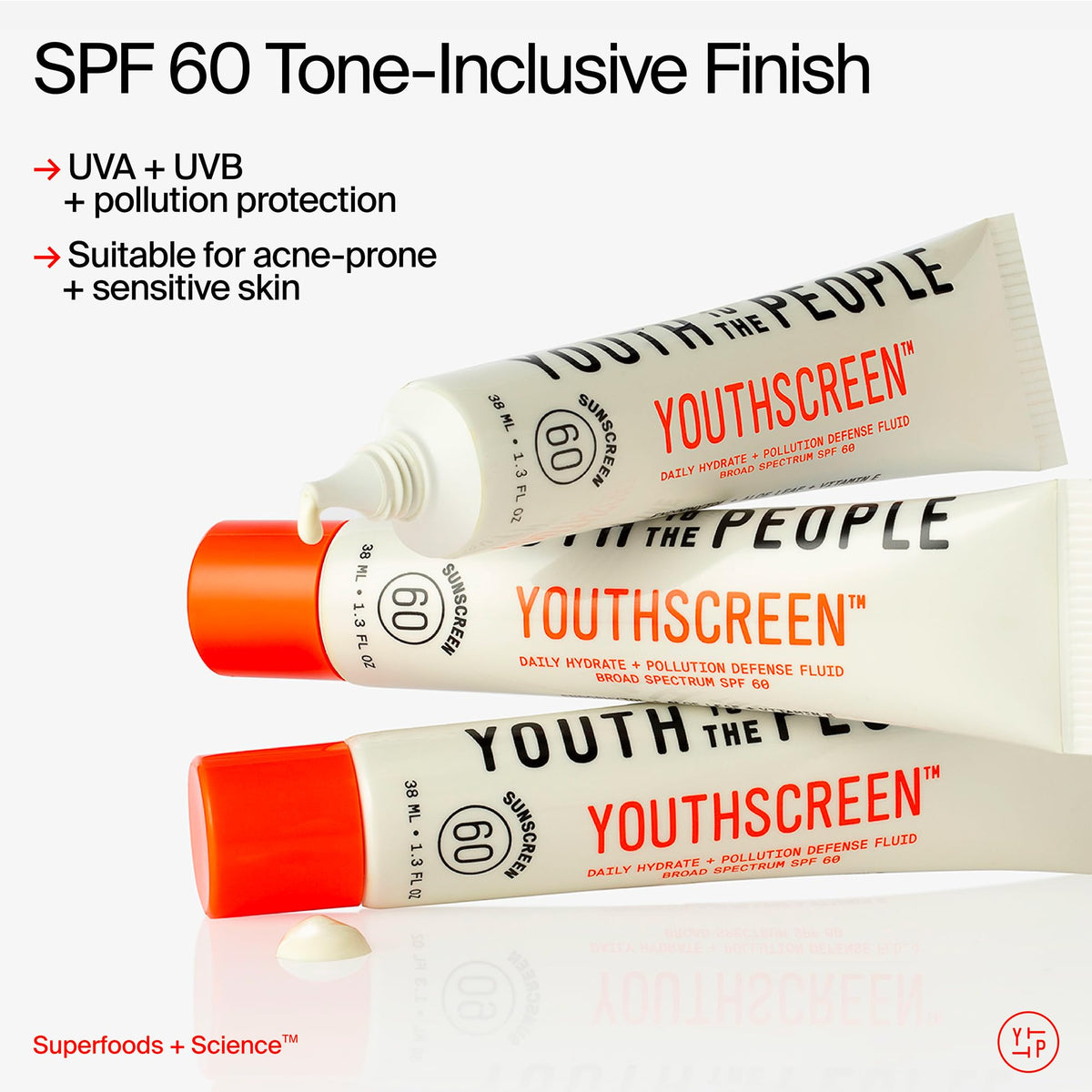 Youth To The People on-skin application blending invisibly and priming makeup