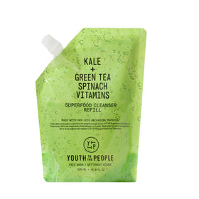 Youth To The People refill pouch front view showing product branding and size benefit