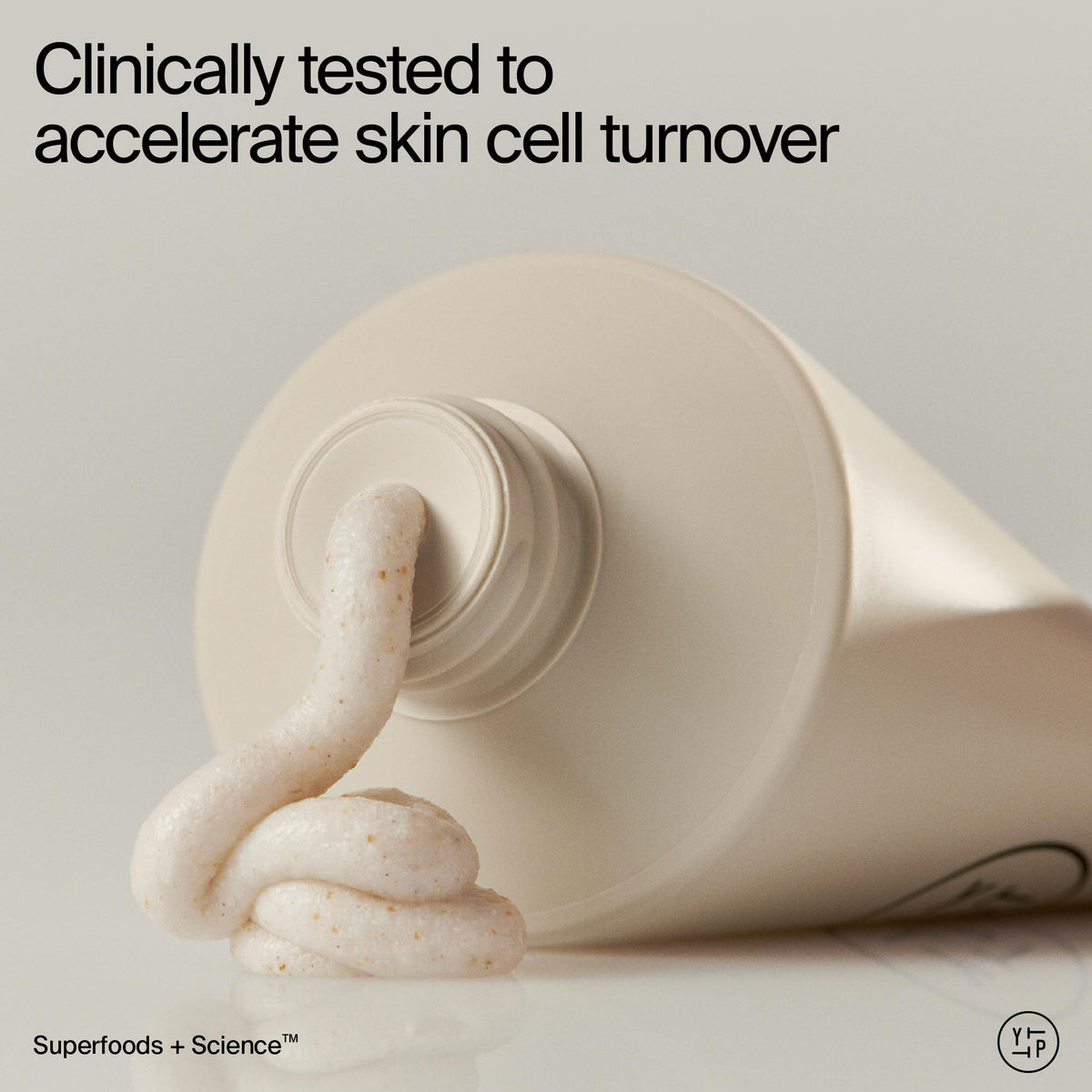 Youth To The People rinsed skin after use showing visibly smoother, softer finish