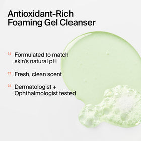 Youth To The People foamy lather on hand demonstrating effective gentle cleansing