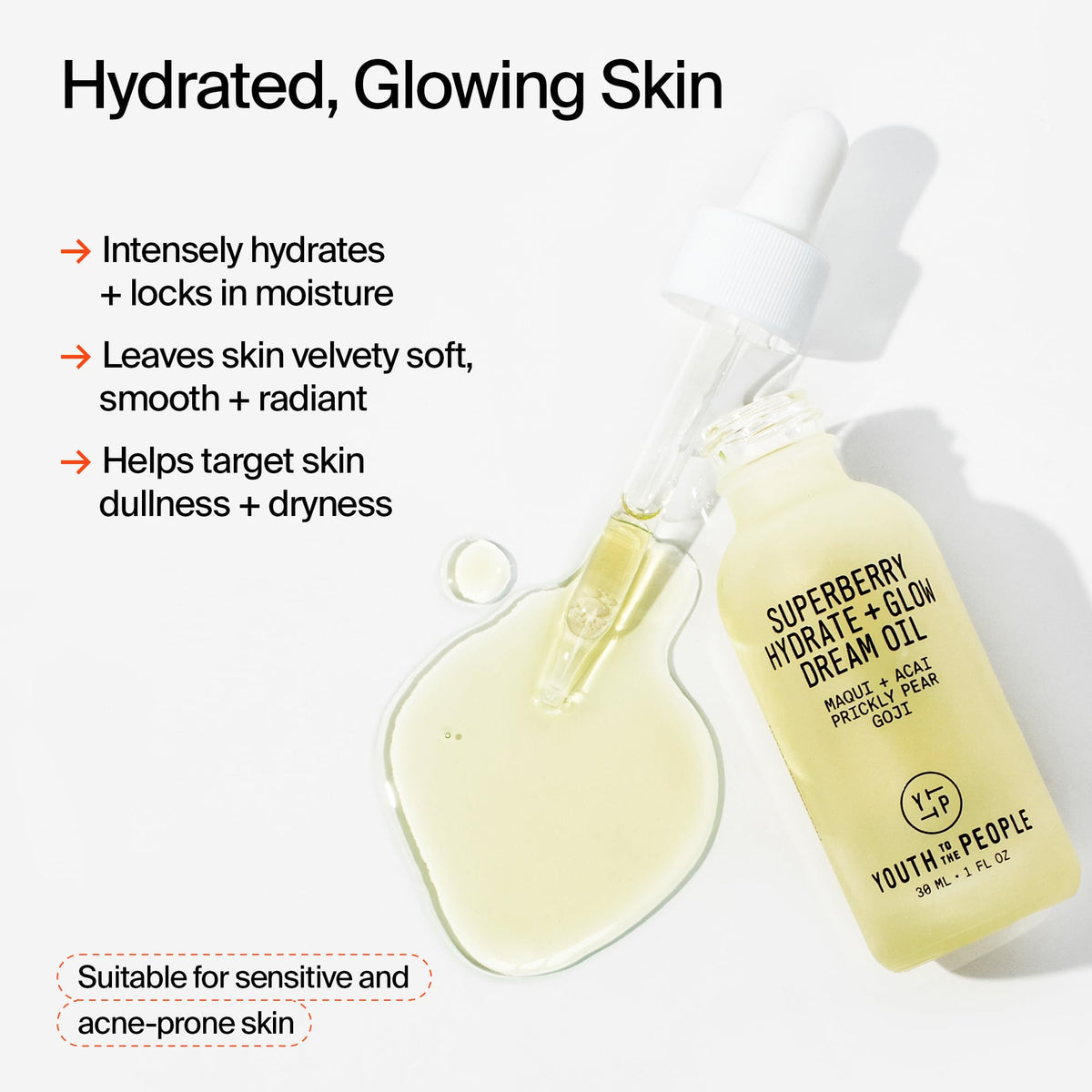Youth To The People oil texture pooled to show lightweight hydration benefit