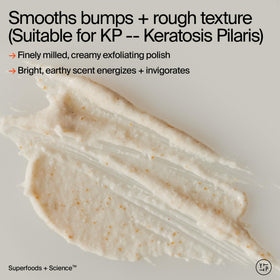 Youth To The People creamy scrub texture close-up demonstrating gentle polish