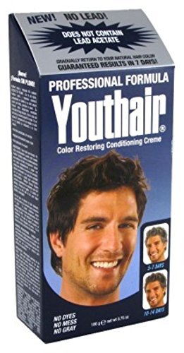 Youthair applied in hair while styling to blend gray and add natural tone