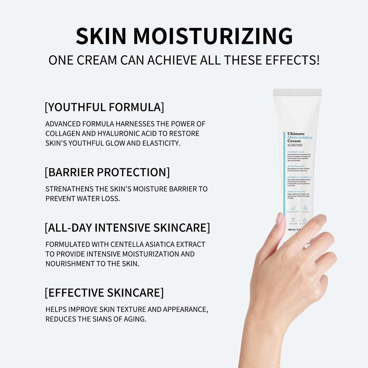 Youthful Formula Ultimate jar on vanity among skincare products highlighting daily routine compatibility