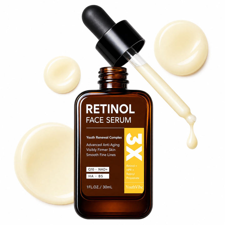 YouthVibe front packaging showing bottle and branding, clear anti-aging benefit