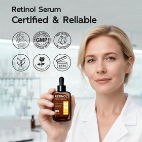YouthVibe serum texture on skin, revealing plumping hydration benefit