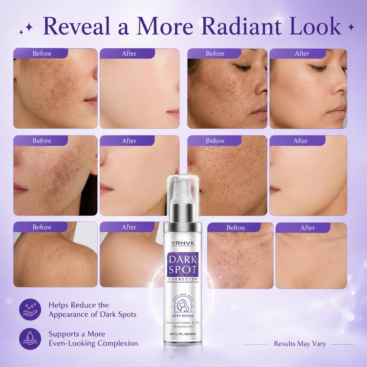 YRNVK vitamin C ingredient visual emphasizing brightening benefit