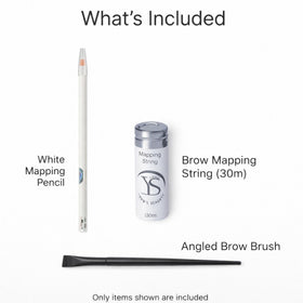 Ysen's mapping pencil with angled brow brush detail aiding precise shape refinement