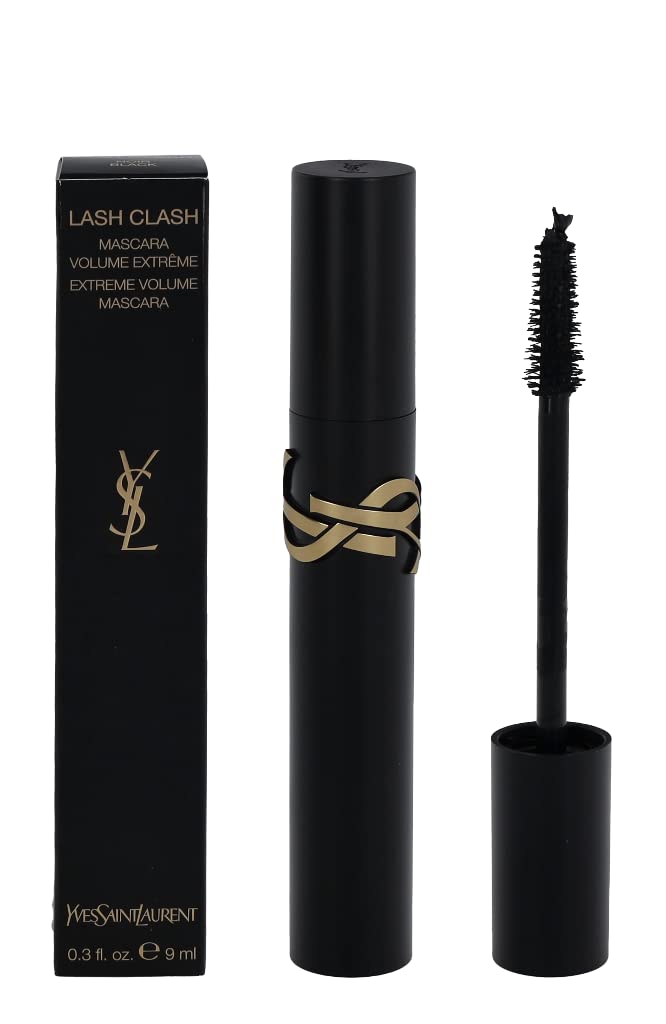 Yves Saint Laurent front packaging showing sleek mascara tube and branding benefit bold presentation