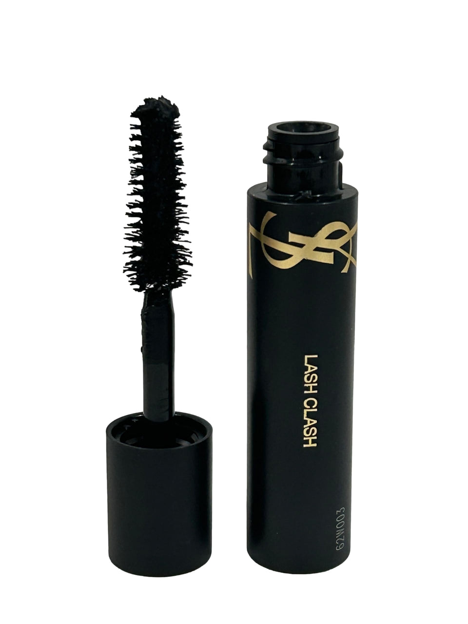 YSL Lash Clash mini tube front view showing sleek packaging and portability