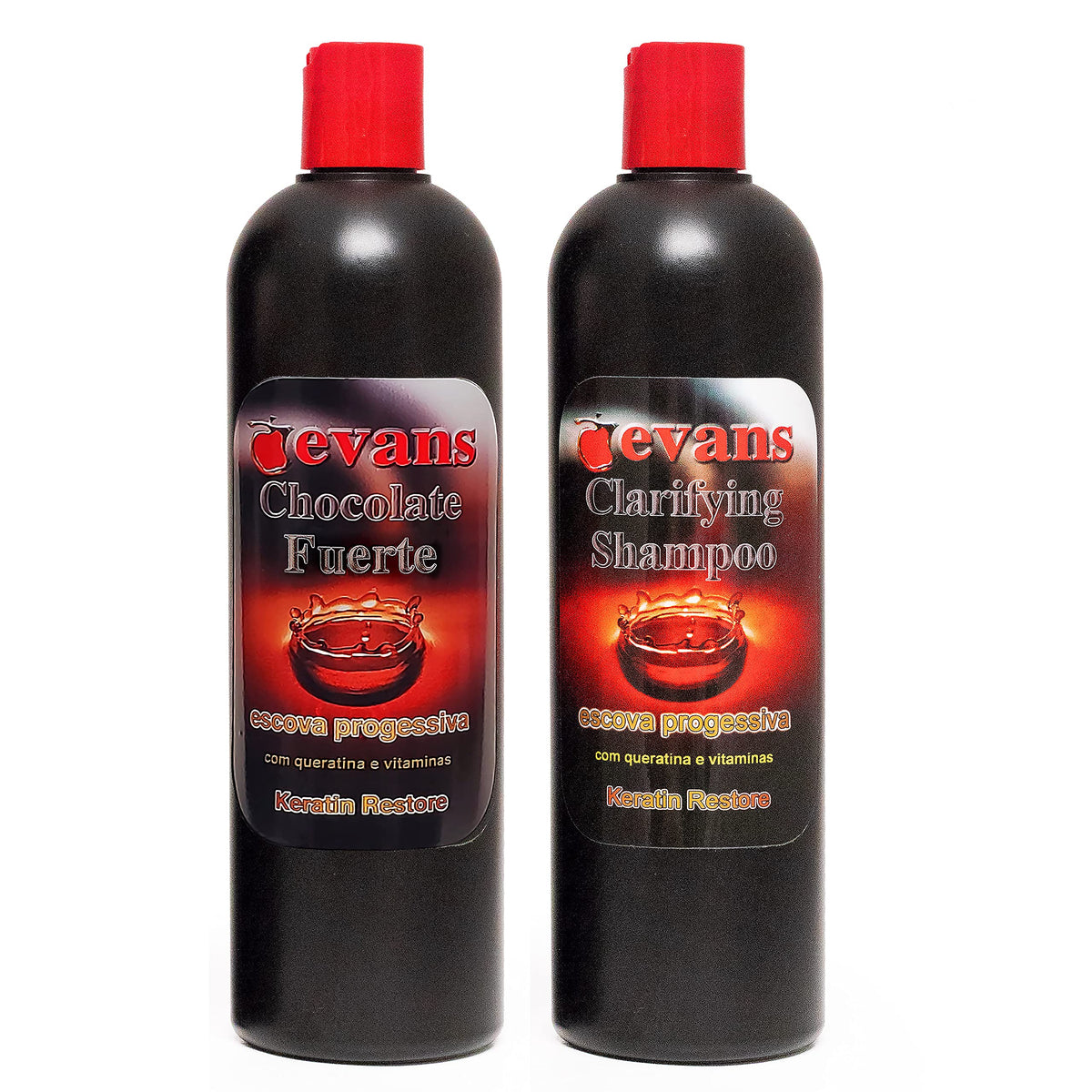 YSSER evans front packaging view showing both bottles for salon-ready smoothing