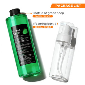 Yuelong foam pump bottle close-up with ergonomic pump for mess-free use