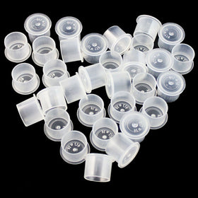 Yuelong front pack of 1000 tattoo ink caps showing bulk savings