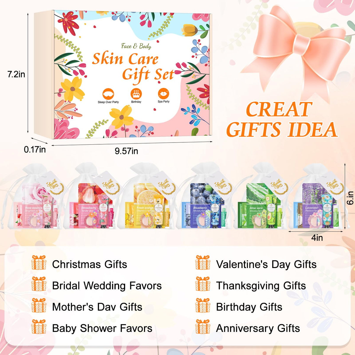YUEONEWIN drawstring bags and cards arranged for instant gifting convenience
