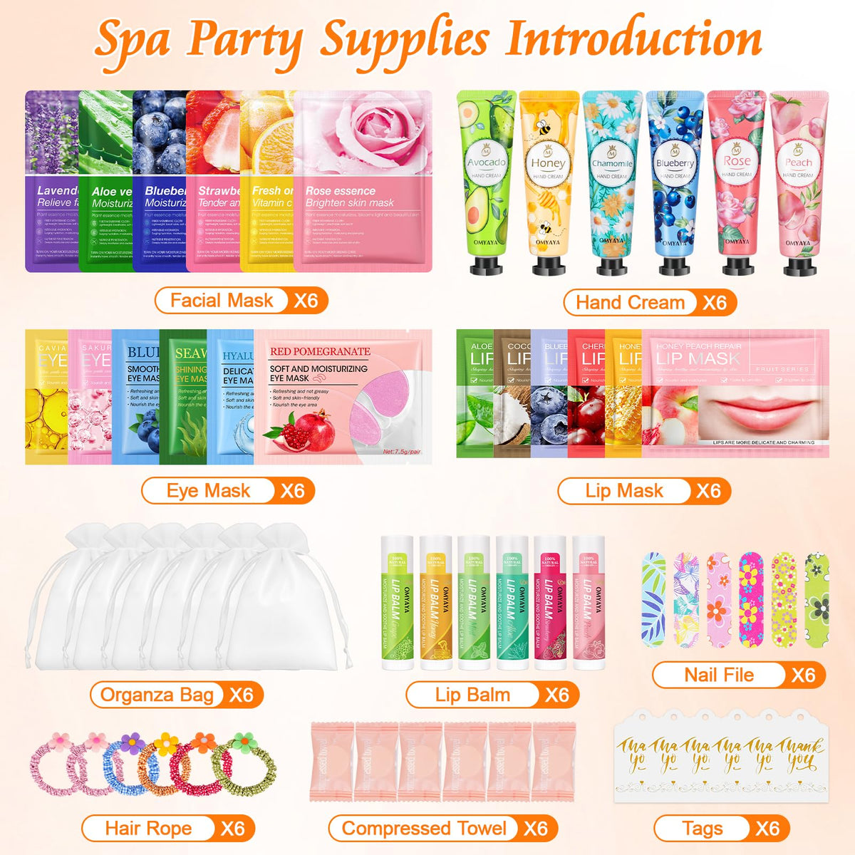 YUEONEWIN product array overhead displaying variety and easy selection benefit