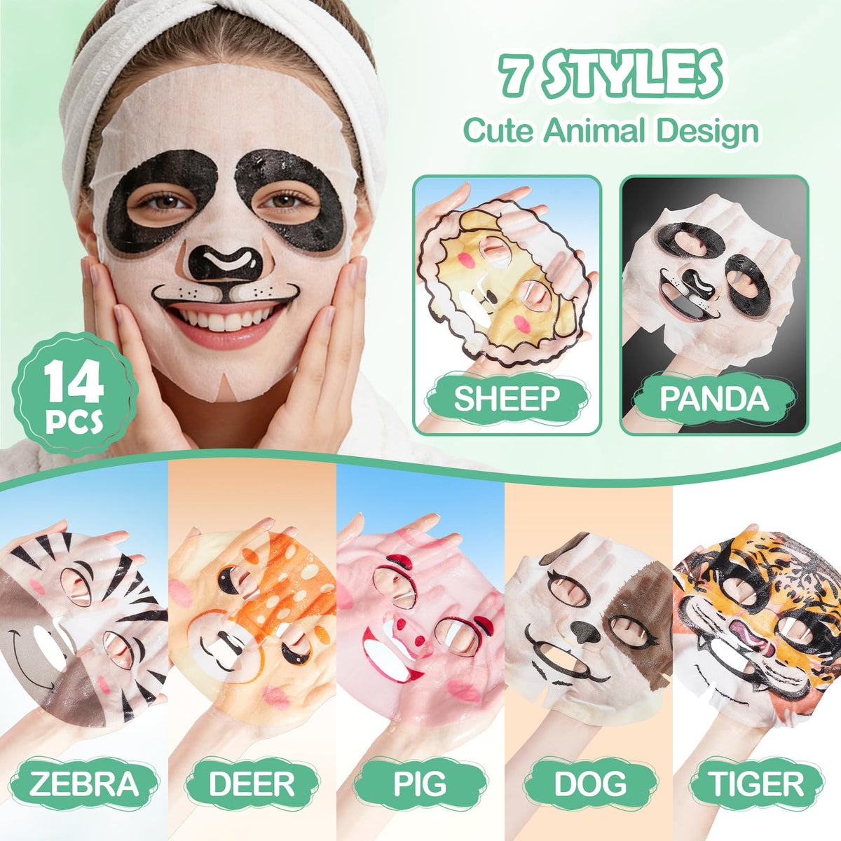 YUEONEWIN two masks held by hand showing size and easy application