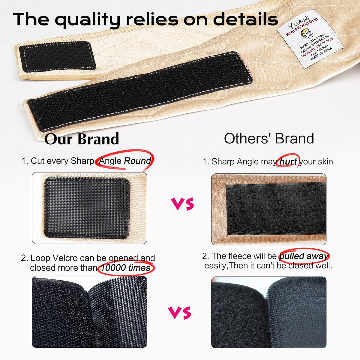 Yuest close-up velvet texture highlighting soft comfort and grip