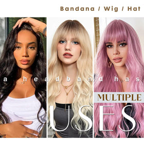 Arrangement of four Yuest wig caps included with bands for hygiene and layering