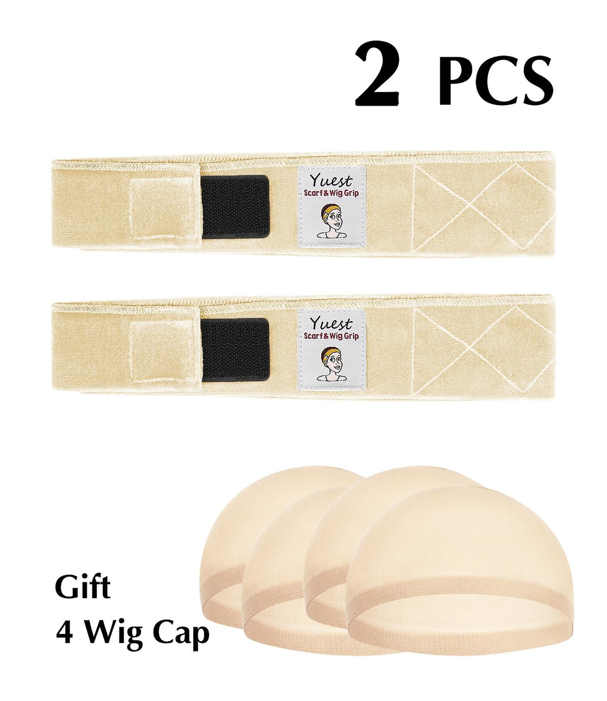 Yuest lifestyle image of woman wearing wig with comfortable hold