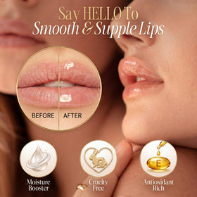 YuGlo applied on lips before bed showing overnight soothing benefit