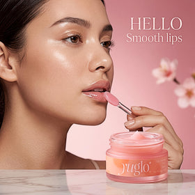YuGlo with coconut and jojoba visuals showing nourishing natural oils