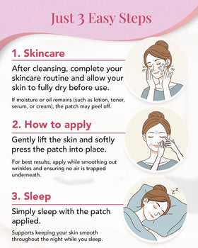 yumegocochiLABO curved smile-line patch on skin reducing crease appearance