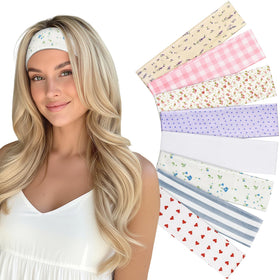 Yunaking front packaging showing eight headbands and pouch, perfect gift presentation
