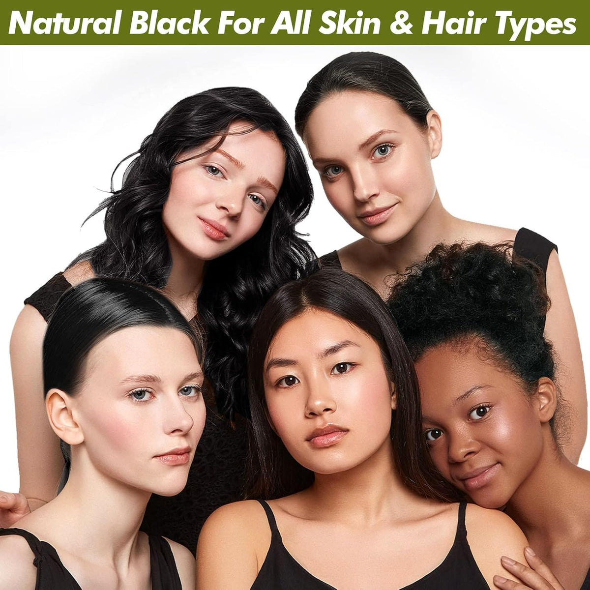 YUOLITA styled hair result in lifestyle setting showing natural black shine