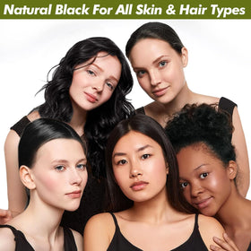 YUOLITA styled hair result in lifestyle setting showing natural black shine
