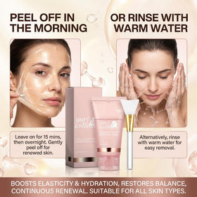 yuri collagen morning removal rinse demonstrating refreshed hydrated skin result