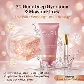 YURI GLOW silicone applicator brush detail for hygienic, mess-free application and control