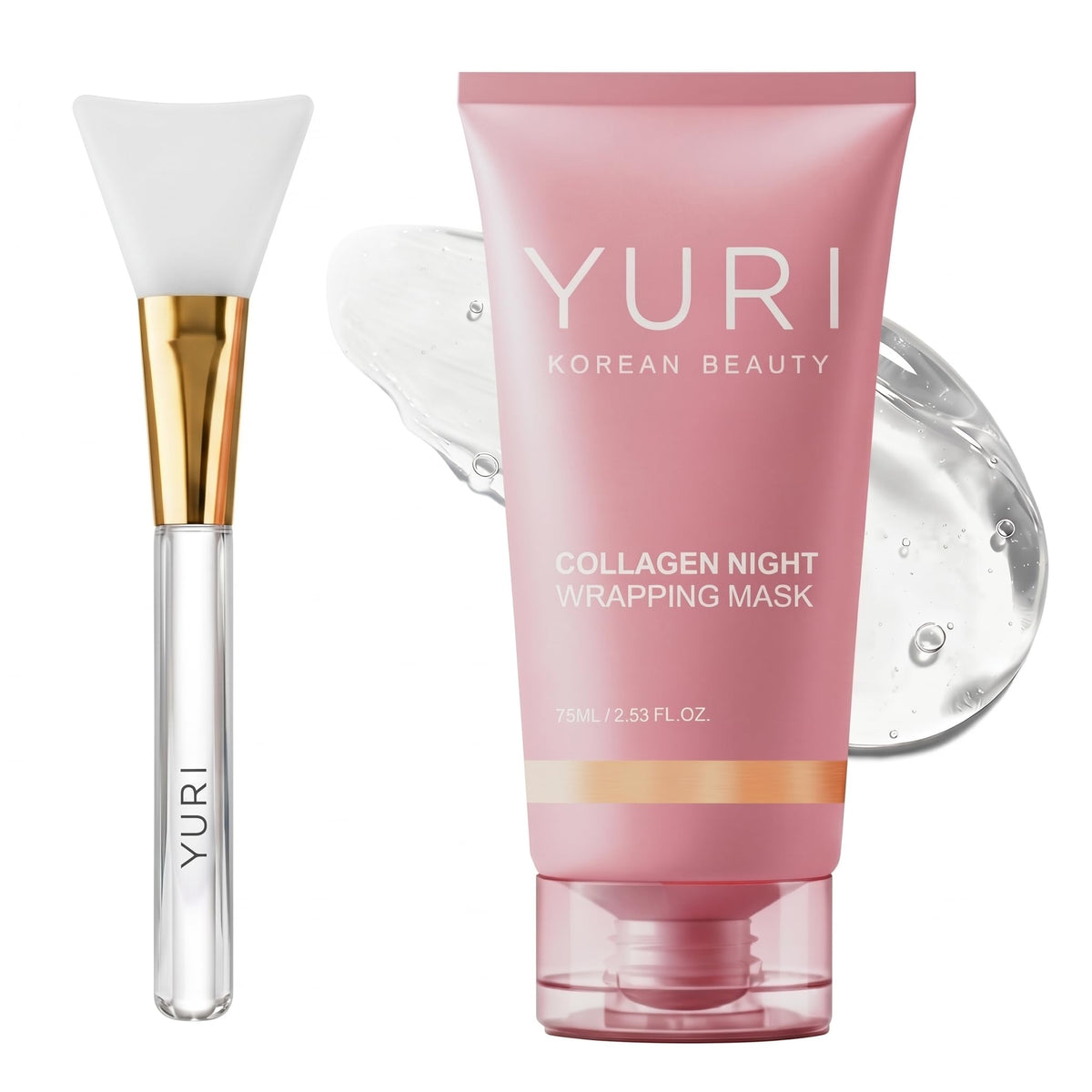 YURI GLOW front packaging showing label and jar for easy identification and trust