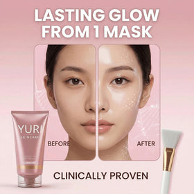 Yuri Skincare included brush and spatula for smooth, even application