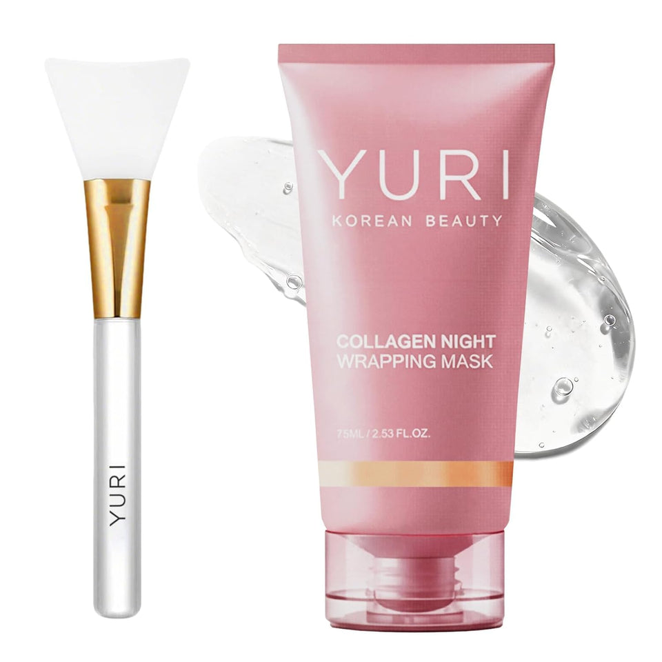 YURI YULI jar front packaging showing label and overnight mask benefit