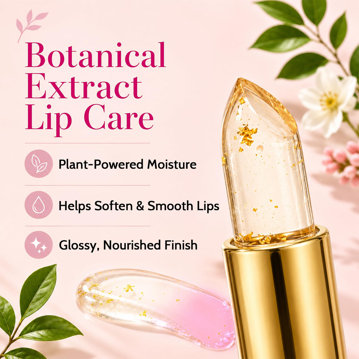Yurisphere close up of lipstick tip detailing easy swipe application