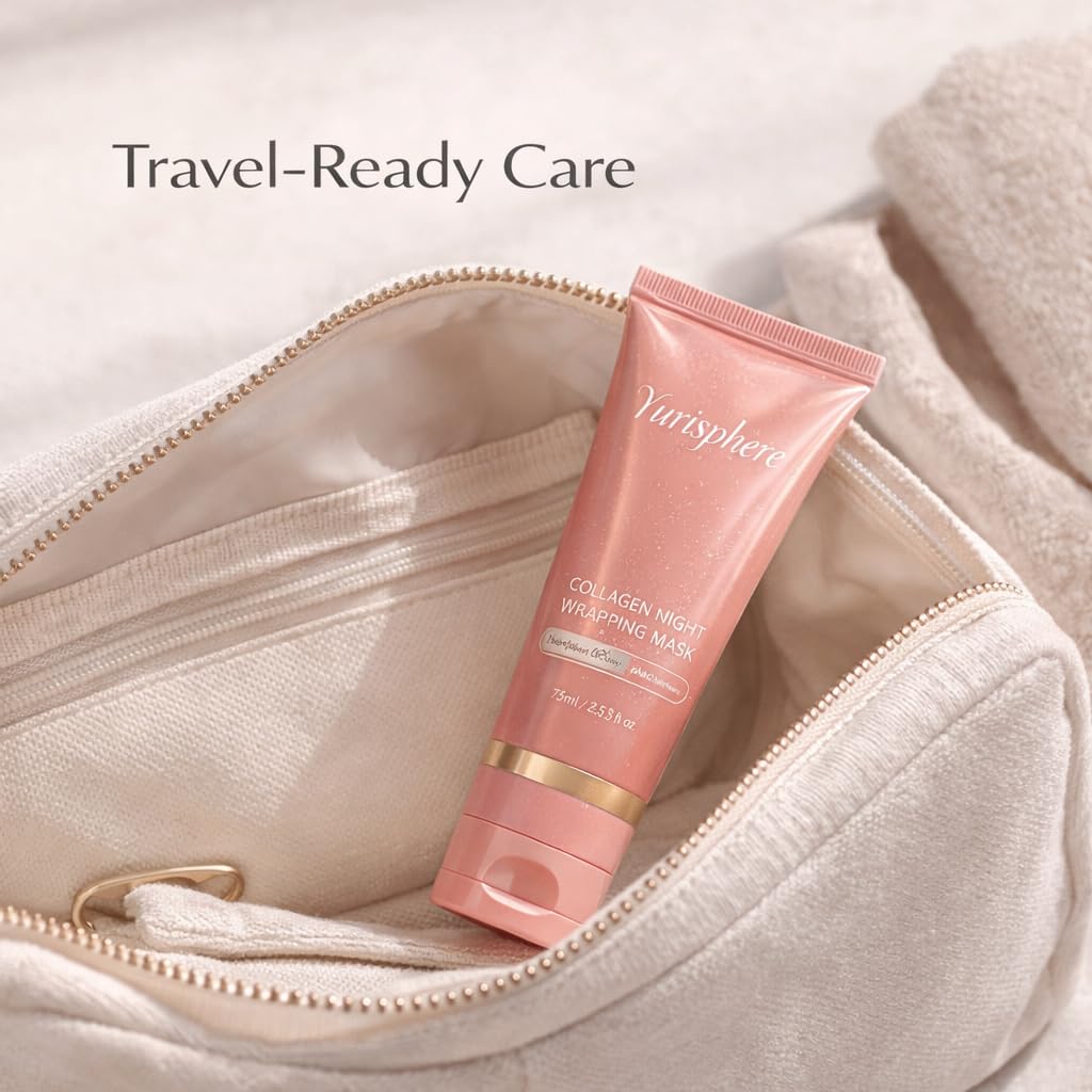Yurisphere morning peel-off revealing hydrated, refined-looking skin