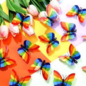 Yuxung butterfly clips secured in hair demonstrating lightweight comfortable hold
