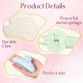 Yuxung clip holding thick hair demonstrating strong non slip hold