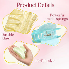 Yuxung close-up of clip teeth and acrylic finish highlighting smooth, snag-free design