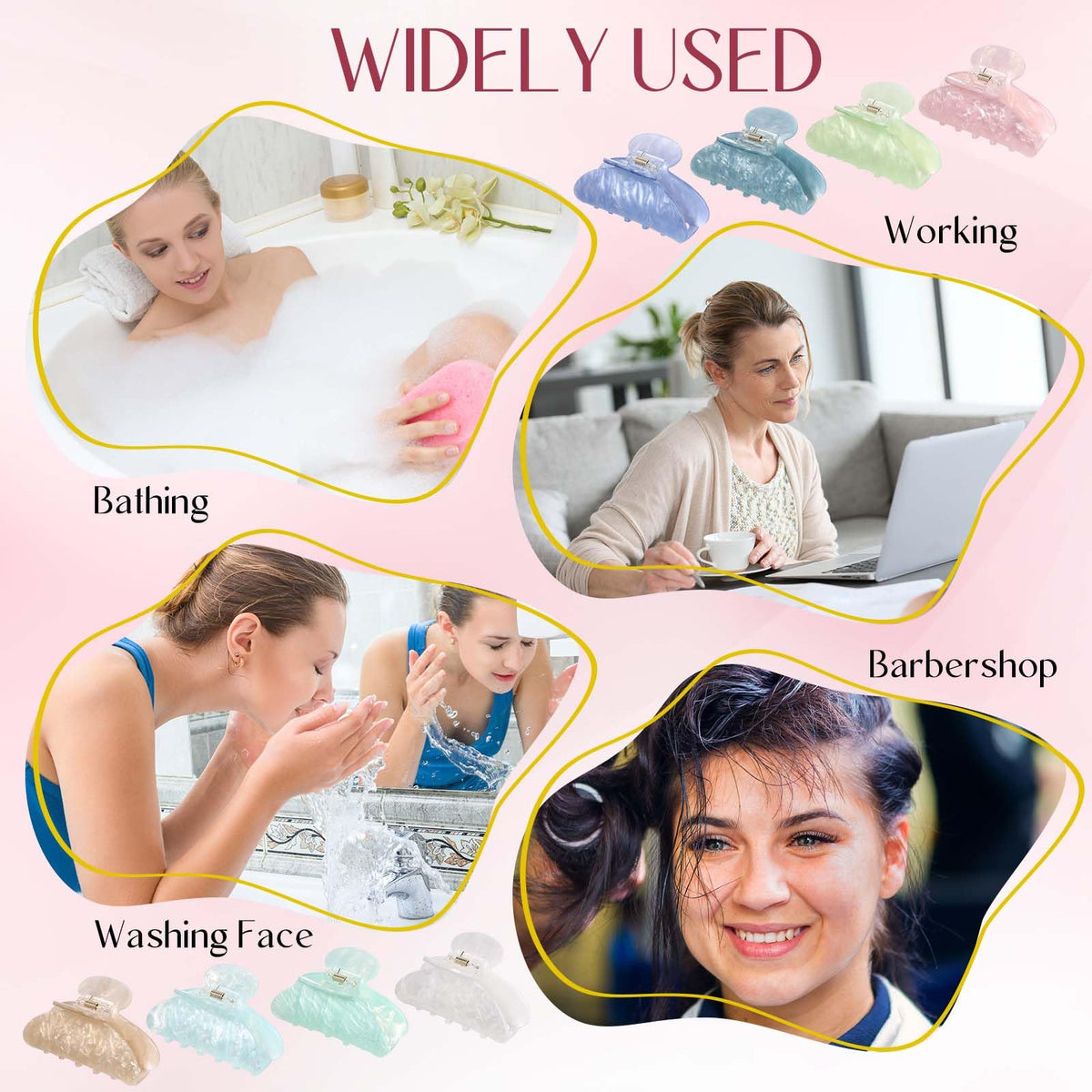 Yuxung clip securing a high bun demonstrating secure hold and easy styling benefit