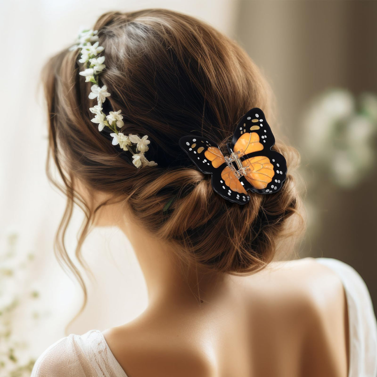 Yuxung lifestyle scene with clips and party outfit showing colorful styling boost