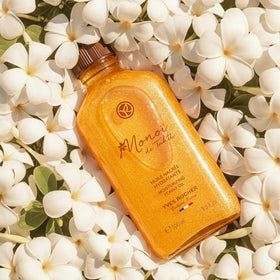 Yves Rocher beach lifestyle usage evoking tropical scent and relaxed, sun-ready skin