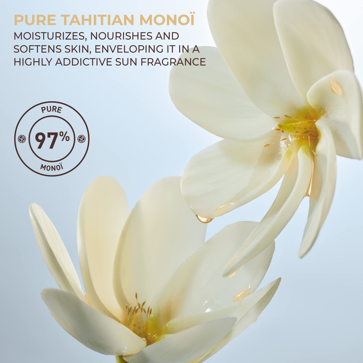 Yves Rocher oil texture close-up highlights lightweight, non-greasy finish