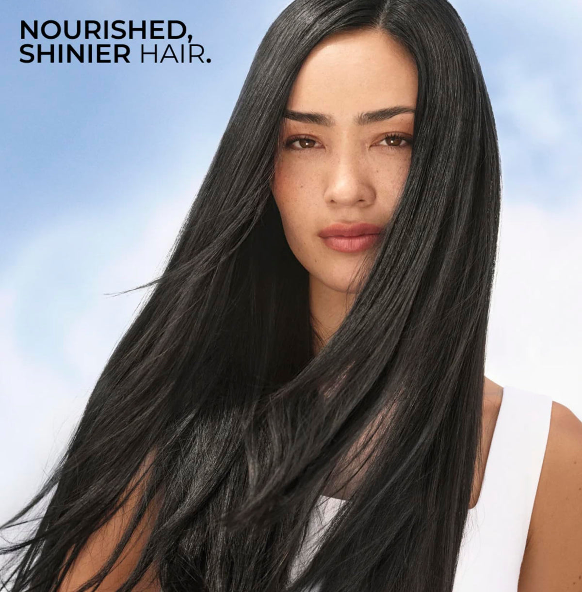 Yves Rocher duo on shelf comparing 300ml shampoo and 200ml conditioner for scale and value