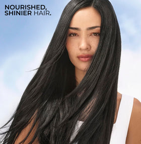 Yves Rocher duo on shelf comparing 300ml shampoo and 200ml conditioner for scale and value