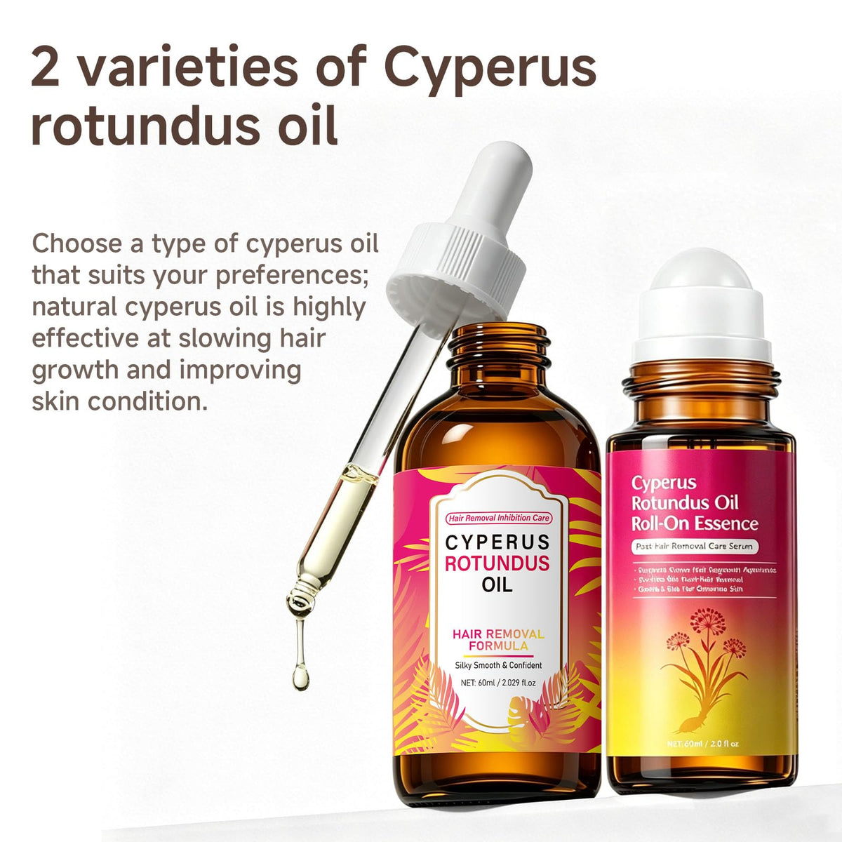 yx youpin size scale next to hand showing 2.02 fl oz portability and travel-friendly bottle