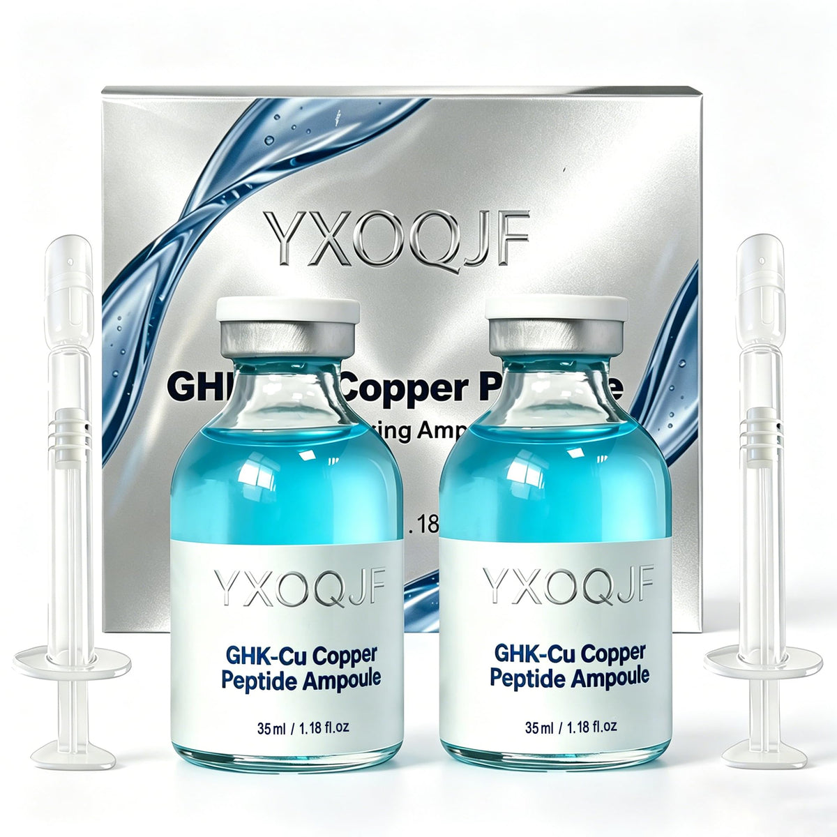 YXOQJF front packaging showing two sealed ampoules for value