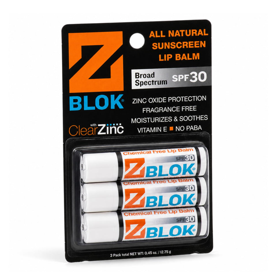 Z Blok front tube showing product branding and SPF 30 protection